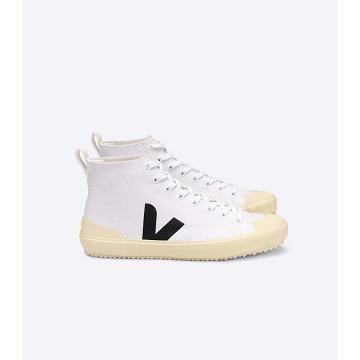 Veja NOVA HT CANVAS PIERRE Høye Herre White/Black | NO 106AHK